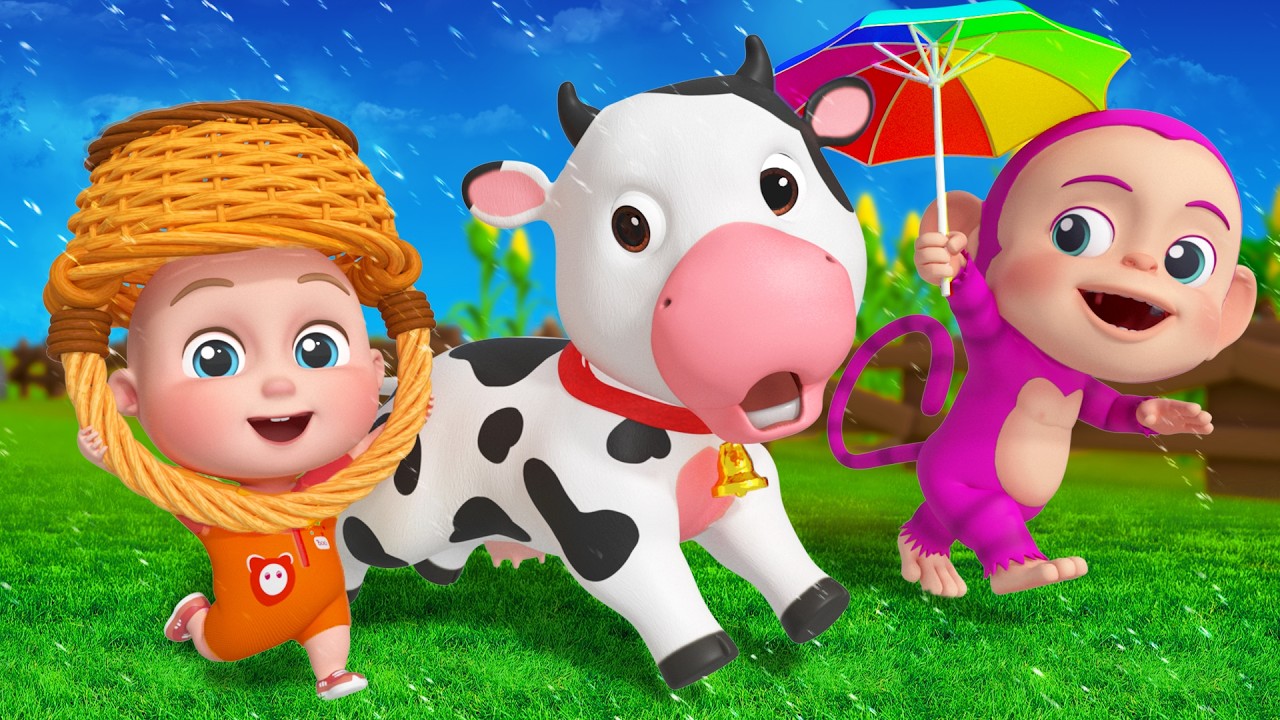 谷間の農夫 | 農場の動物の歌 | The Farmer in the Dell - Farm Song | 子供の歌と童謡 | こどものうた | Pulka - 子どもの童謡