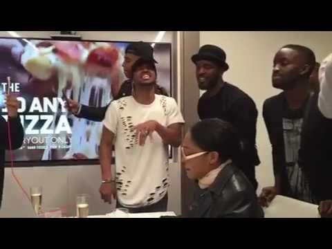 Algee Smith Luke James Elijah Kelly New Edition cast singing can you stand the rain