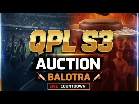 Qureshi Premier League Season 3 live Auction | QPL 3 | Balotra Live Cricket