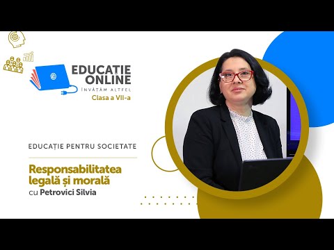 Educație pentru societate, Clasa a VII-a, Responsabilitatea legală și morală