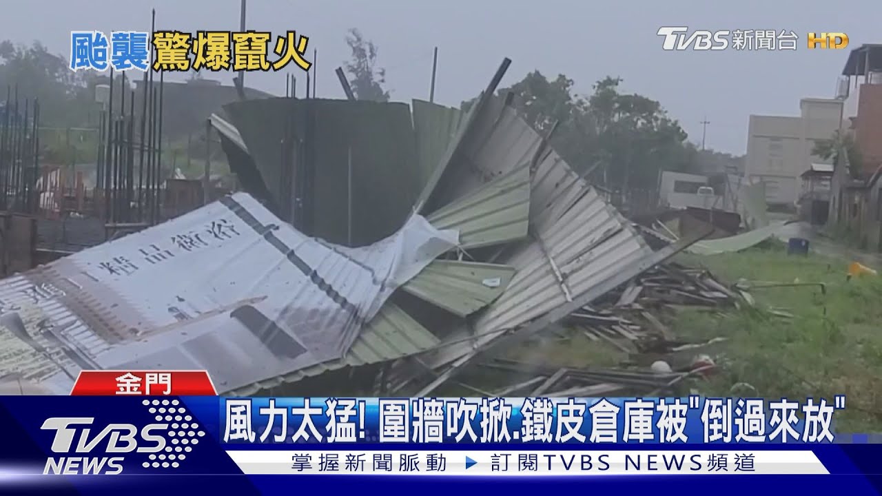 不是拍電影!驚見樹根「穿破車窗」 金門小三通「引橋受損」中斷