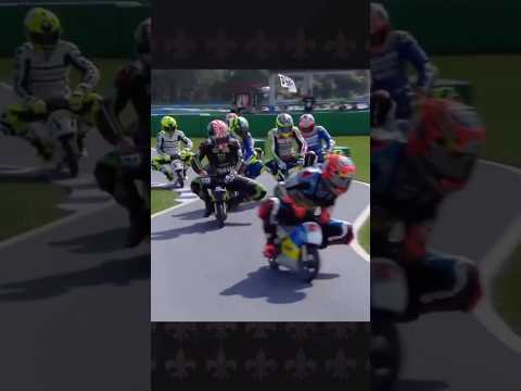Moto gp rider on tiny bike #shorts