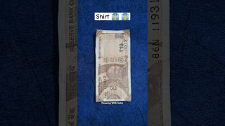 Shirt with 10 rupee 👔 | how to make shirt with note | paper shirt #craft #diy #shorts #shirts