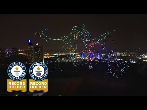 2x GUINNESS WORLD RECORD Drone Show! (1,600 Drones)