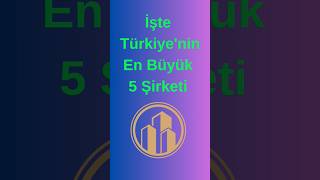 Türkiye'nin En Büyük 5 Şirketi | Capital500 Verilerine Göre Ciro Sıral
