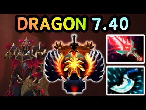 🔥 NEW PATCH 7.40 DRAGON KNIGHT OFFLANE MAX TANK MAX DAMAGE | DOTA 2 GAMEPLAY 🔥