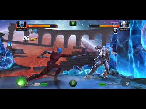 MCOC: Itemless takedown of 5.4.6 Ultron by R2 Nebula