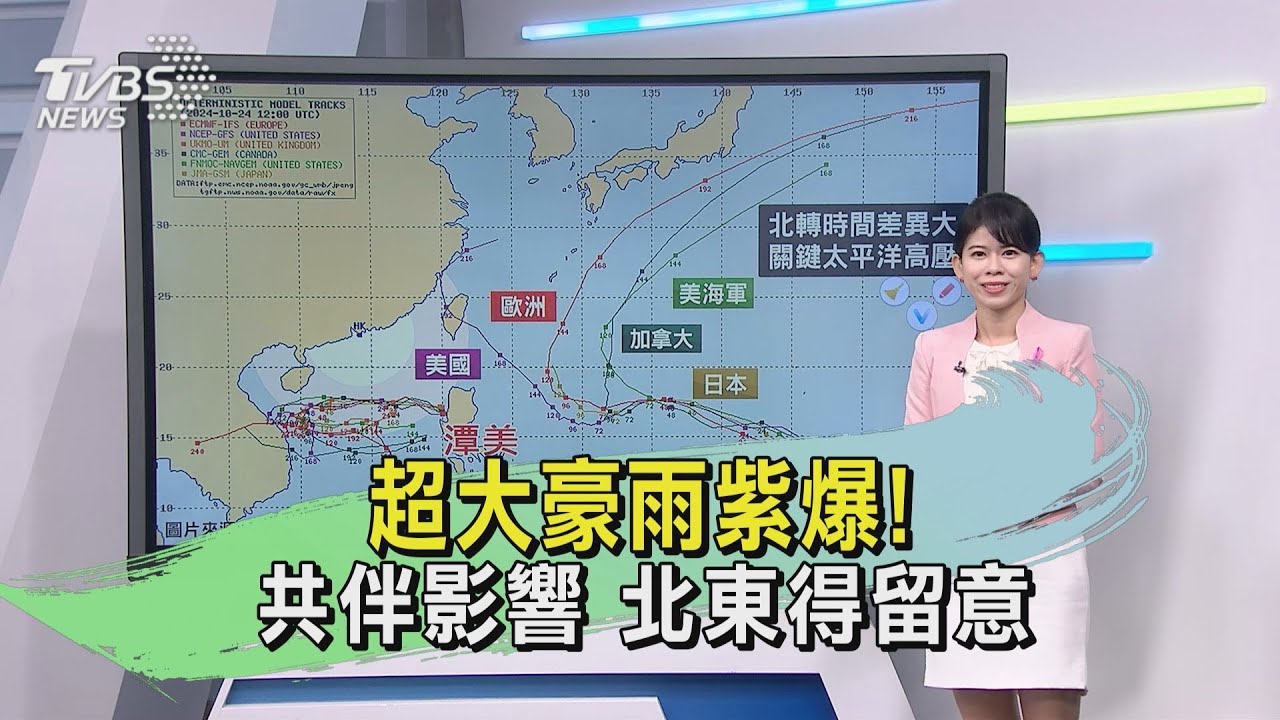天氣/超大豪雨紫爆!共伴影響 北東得留意