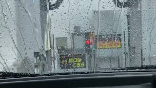 ダイフク洗車機:ツインフェクトリーシア（車内から撮影）