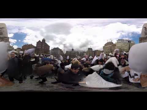Pillow Fight 2015 Dam Square VR 360°