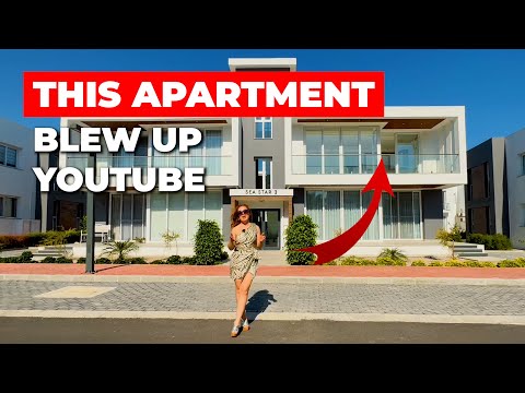 OVERVIEW of a two-bedroom apartment in Northern Cyprus. The beach in the complex!