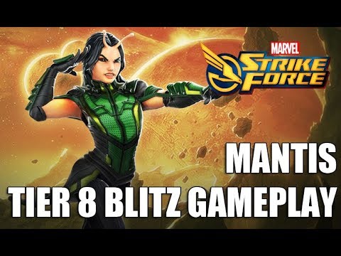 Mantis Tier 8 Blitz Gameplay - Marvel Strike Force