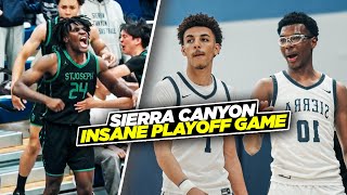 Bryce James SHOCKING Playoff Game... Sierra Canyon vs St. Joseph Will Leave You Speechless