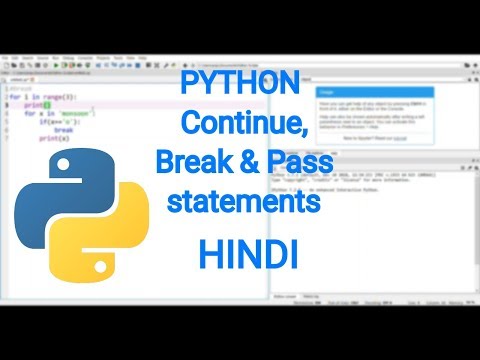 Break Continue Statements In Python Python Tutorials For Beginners In Hindi