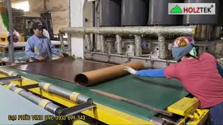 Vận Hành thực tế Chuyền máy Ép ván mặt Melamin 1800T