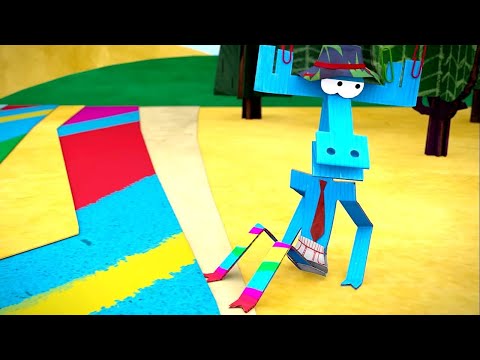 ПРЯМОЙ ЭФИР - Бумажки - мультфильм про оригами для детей!
