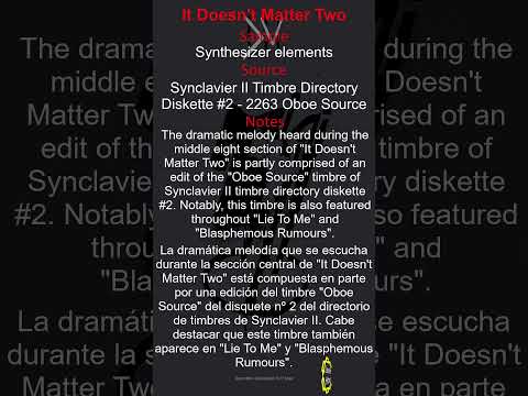 List of Depeche Mode sample sources "It Doesn't Matter Two"