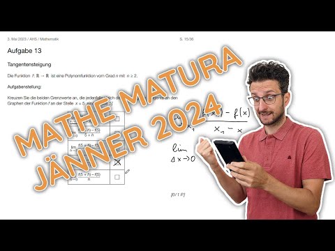 Mathe Matura Wintertermin Jänner 2024 - Komplett durchgerechnet