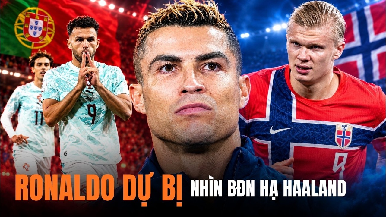 Haaland ghi bàn, Na Uy vẫn thua một BĐN-không-Ronaldo