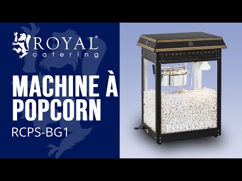 Vidéo - Machine à popcorn - Coloris noir et or