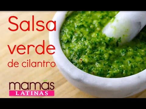 Cómo hacer salsa verde de cilantro FÁCIL