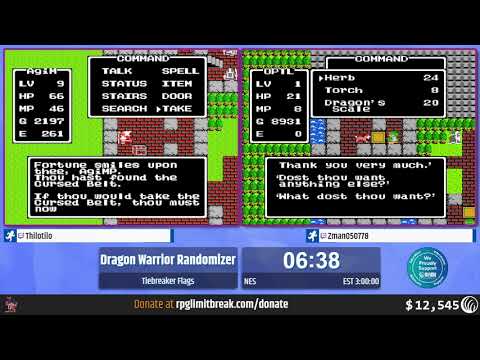 Questing for Glory: Hope and Healing 2 - Dragon Warrior Randomizer tournament