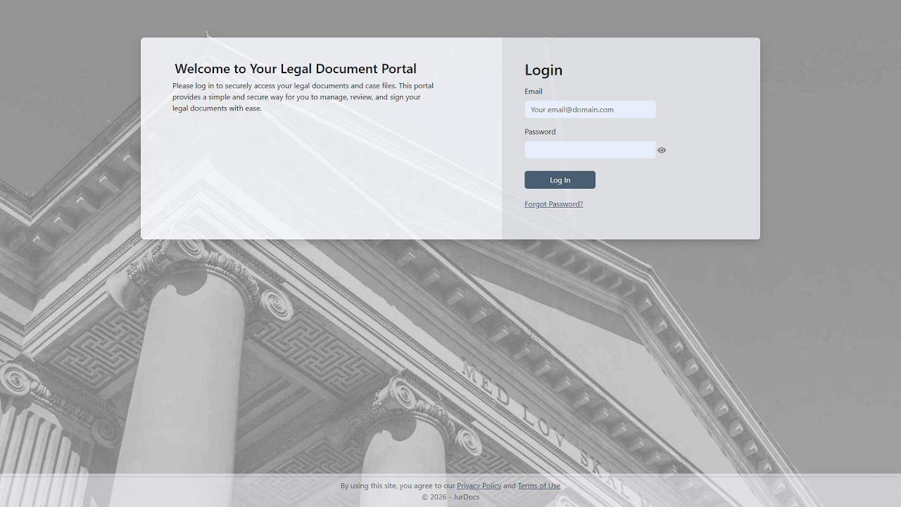 Load video: Send a secure JurDocs intake form and reuse the client's answers in SuperDocs