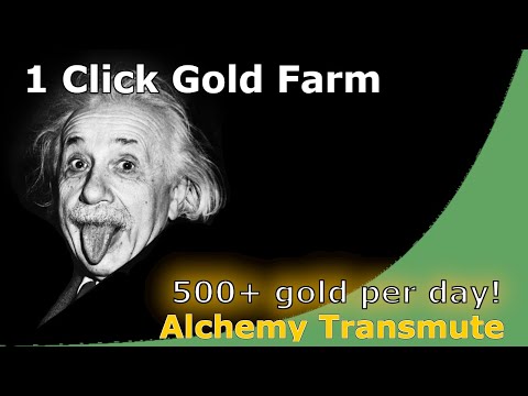 WOW 1 Click Gold Farm with Alchemy, Garrison 2.0 Gold!
