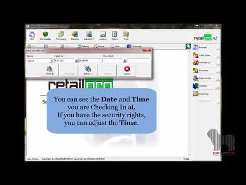 Check In Out In Retail Pro V8