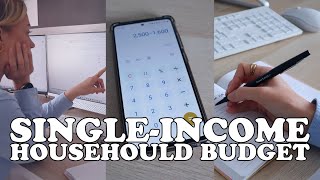 Single-Income Household Budget | Full breakdown & figures!