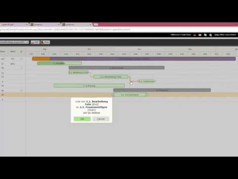 GANTT Diagramm: Positionen und Gruppen im Gantt Diagramm