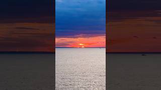 Cruise Shorts - Sunrise Off Coast of the Dominican Republic at Amber Cove While on Carnival Magic