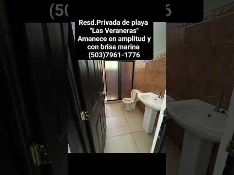 Casa Amplia en venta en Resid.Las Veraneras,  Sonsonate,  puerto de Acajutla, gran desarrollo comerc