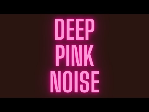 Deep Pure Pink Noise - Black Screen - 1 Hour of Serenity and Calm