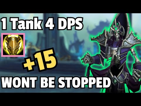 1 Tank 4 DPS vs +15 Necrotic Wake - Zmok Tank PoV