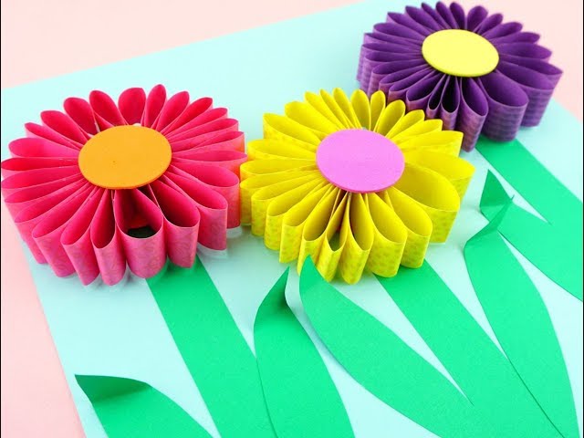 3D Paper Flowers Craft