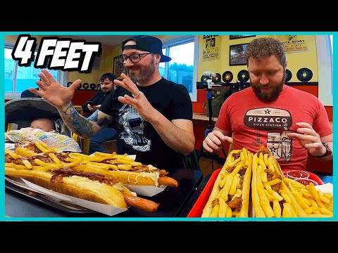 DOOGIE'S Hot Dog Challenge 🌭 4 Feet of Meat in 20mins  😳