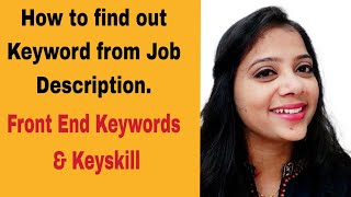 How to find keywords from job Description|Job Description|Keywords & Key skills in JD