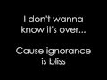 Hinder - Bliss (I don't wanna know) + lyrics