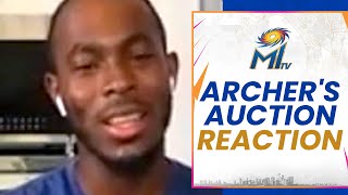 Jofra Archer talks about his IPL 2022 Auction | Mumbai Indians