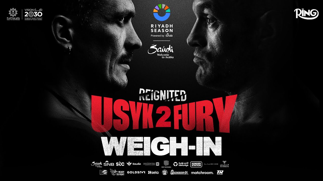 Oleksandr Usyk vs Tyson Fury 2 LIVE Weigh-In | UNIFIED Heavyweight World Title #RiyadhSeason