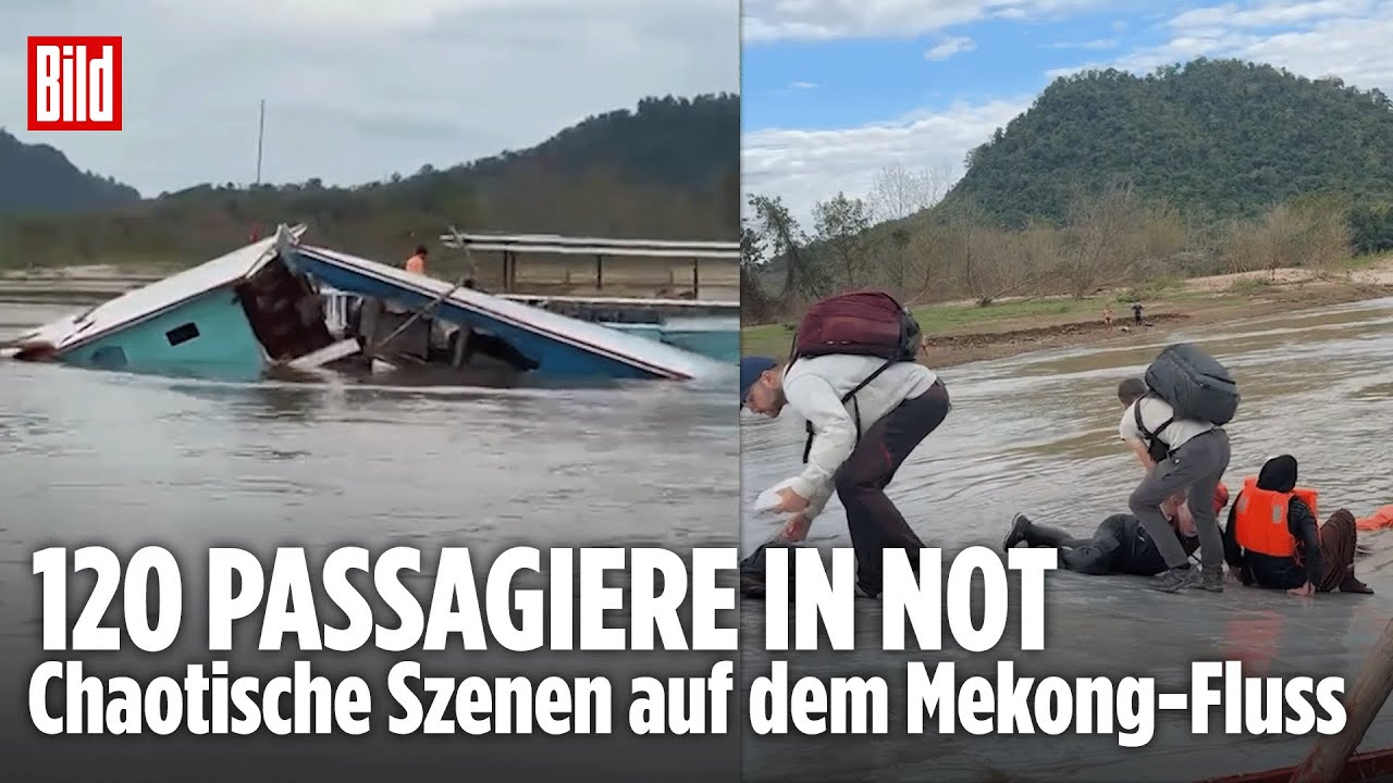 TOURISTEN-BOOT RAMMT FELSEN: Panikmomente auf dem Mekong – Alle Passagiere gerettet