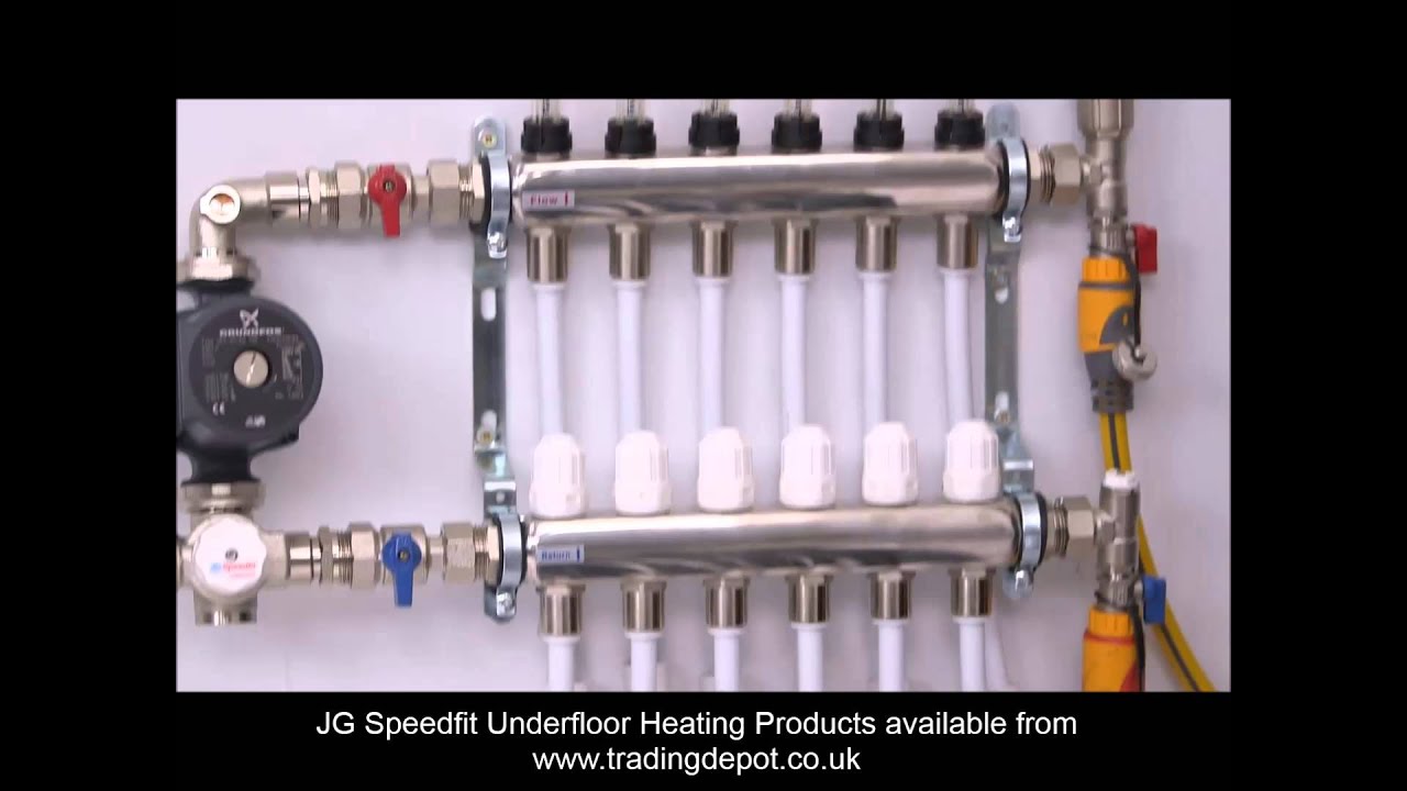 Watch video Installing the JG Speedfit Underfloor Heating Manifold Now Installing the JG Speedfit Underfloor Heating Manifold