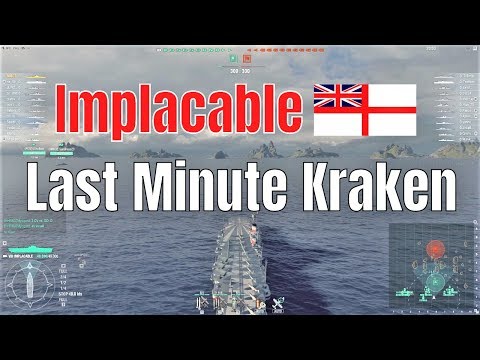 Implacable T8 British CV | Last Minute Kraken | World of Warships