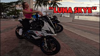 INSTAGRAM MODEL LUNA SKYE LETS ME RIDE HER 2024 BMW S1000RR! (PART 2)