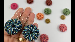 DIY Paper Earrings/Step by Step/By ASB Crafts