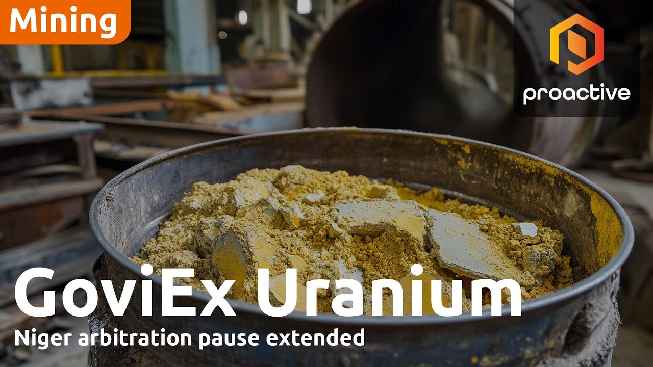 GoviEx Uranium on extension of Niger arbitration, Tombador transaction update 