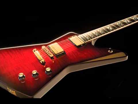 Melodious hard rock backing track in Em