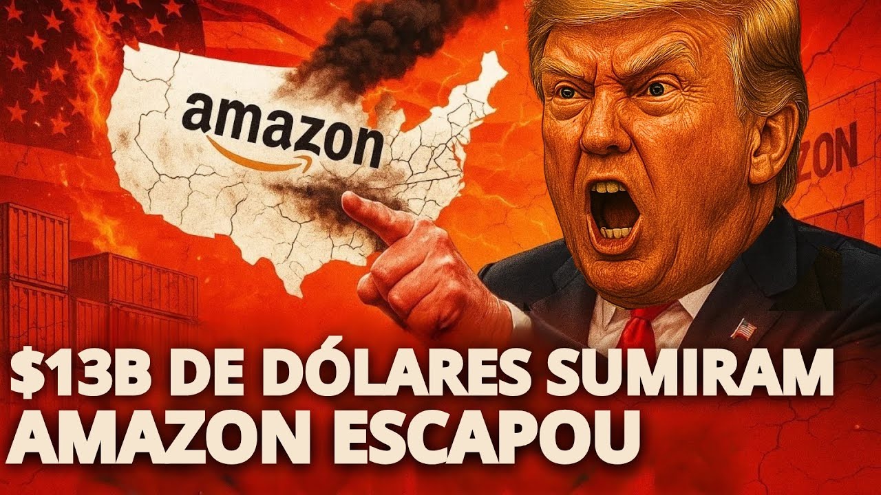 Trump encurralado: Amazon deixa os EUA — tarifa de US$13 bilhões abala cadeias de suprimentos