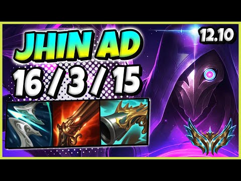Jhin vs Varus ADC / KR Challenger / Patch 12.10 / Season 12 [ 16 / 3 / 15 ] ⚡